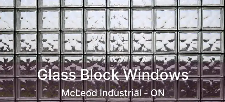 Glass Block Windows McLeod Industrial - ON