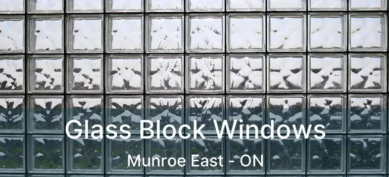  Glass Block Windows Munroe East - ON