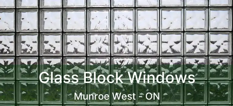  Glass Block Windows Munroe West - ON