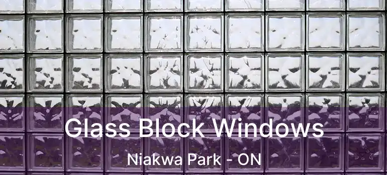  Glass Block Windows Niakwa Park - ON