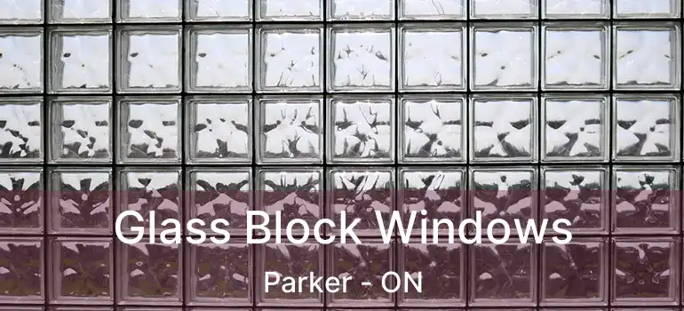  Glass Block Windows Parker - ON