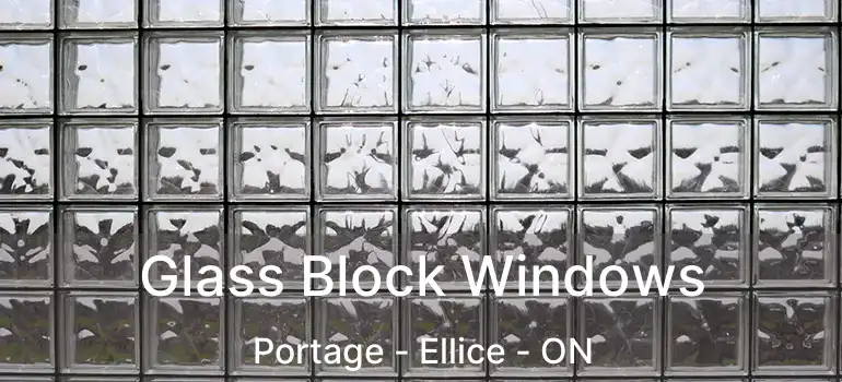  Glass Block Windows Portage - Ellice - ON