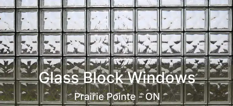  Glass Block Windows Prairie Pointe - ON