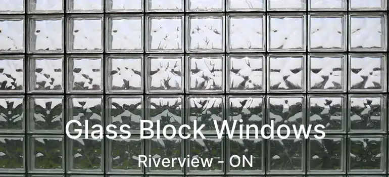  Glass Block Windows Riverview - ON