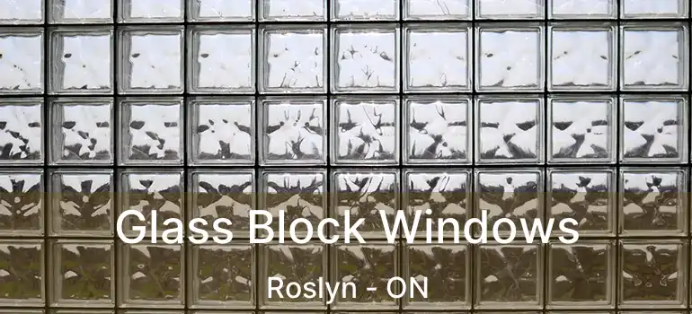  Glass Block Windows Roslyn - ON