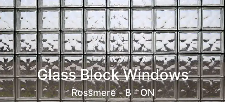  Glass Block Windows Rossmere - B - ON