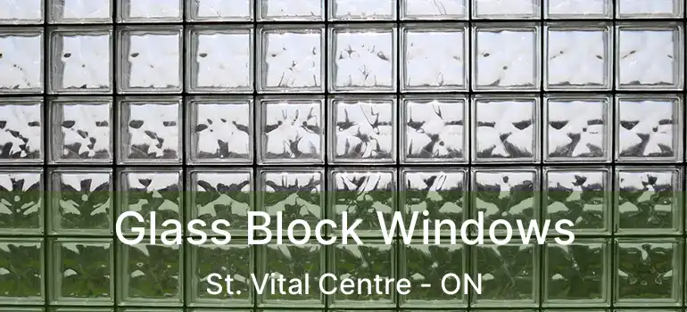  Glass Block Windows St. Vital Centre - ON