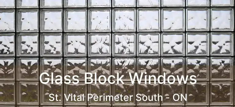  Glass Block Windows St. Vital Perimeter South - ON