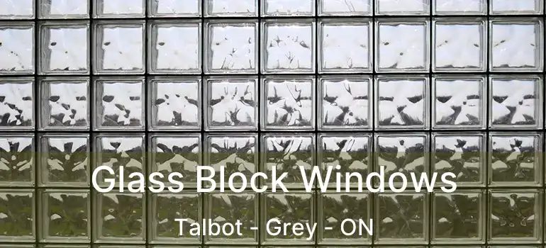  Glass Block Windows Talbot - Grey - ON