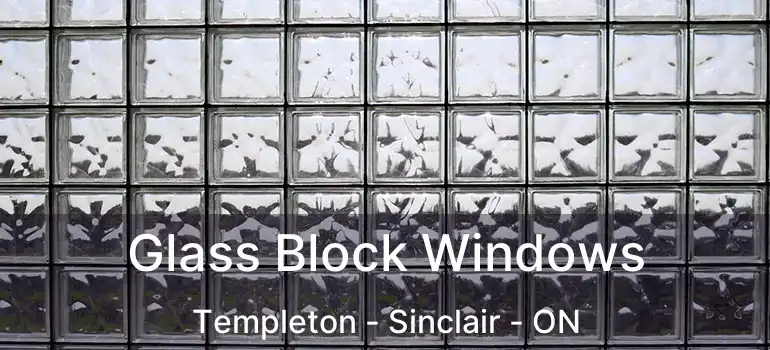 Glass Block Windows Templeton - Sinclair - ON