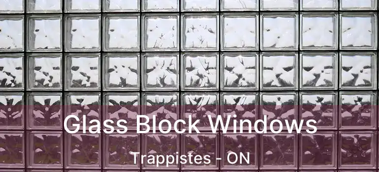 Glass Block Windows Trappistes - ON