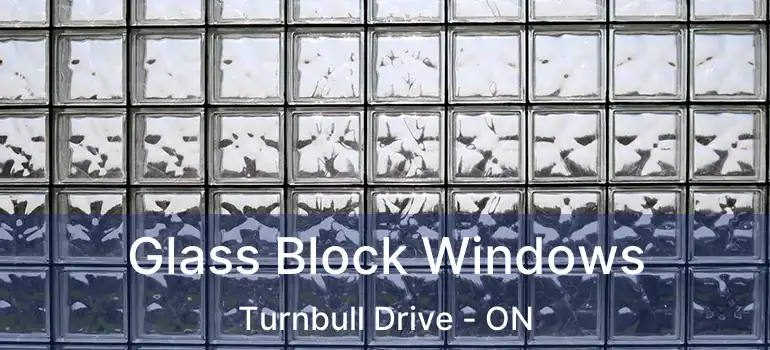  Glass Block Windows Turnbull Drive - ON