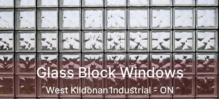  Glass Block Windows West Kildonan Industrial - ON
