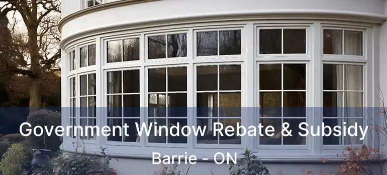  Government Window Rebate & Subsidy Barrie - ON