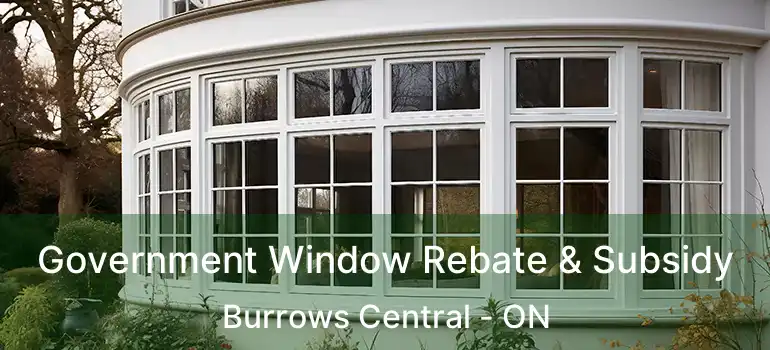  Government Window Rebate & Subsidy Burrows Central - ON