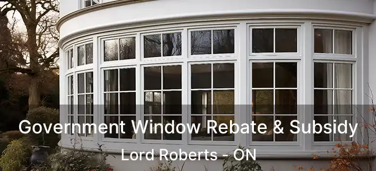  Government Window Rebate & Subsidy Lord Roberts - ON