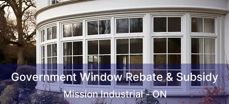  Government Window Rebate & Subsidy Mission Industrial - ON