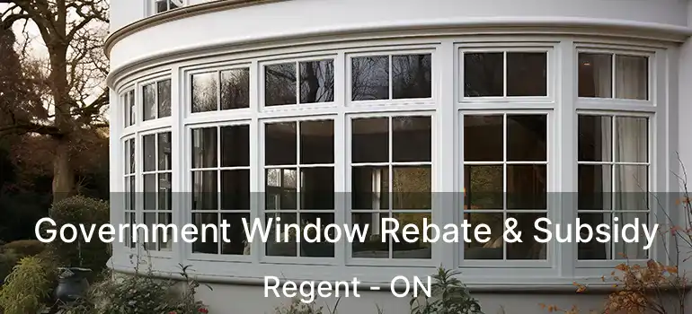  Government Window Rebate & Subsidy Regent - ON