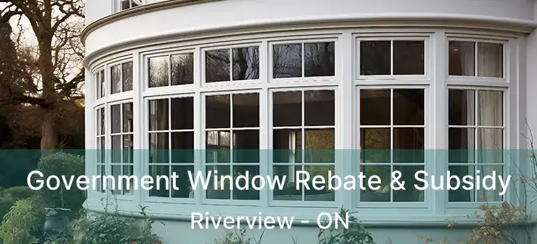  Government Window Rebate & Subsidy Riverview - ON