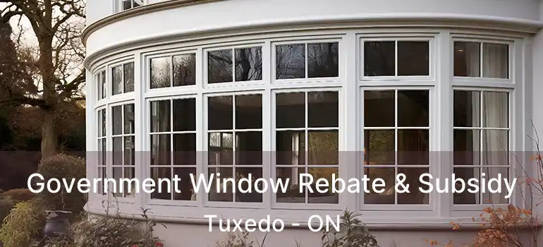  Government Window Rebate & Subsidy Tuxedo - ON