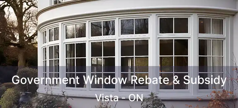  Government Window Rebate & Subsidy Vista - ON