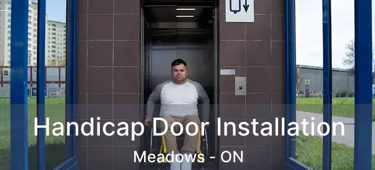  Handicap Door Installation Meadows - ON