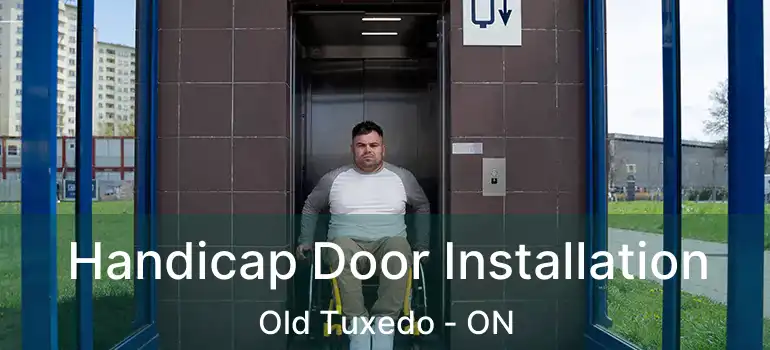  Handicap Door Installation Old Tuxedo - ON