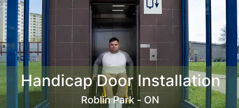  Handicap Door Installation Roblin Park - ON