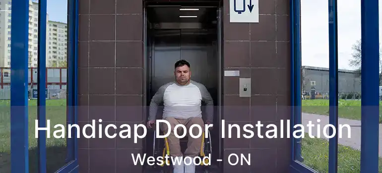 Handicap Door Installation Westwood - ON
