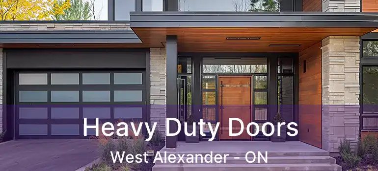  Heavy Duty Doors West Alexander - ON