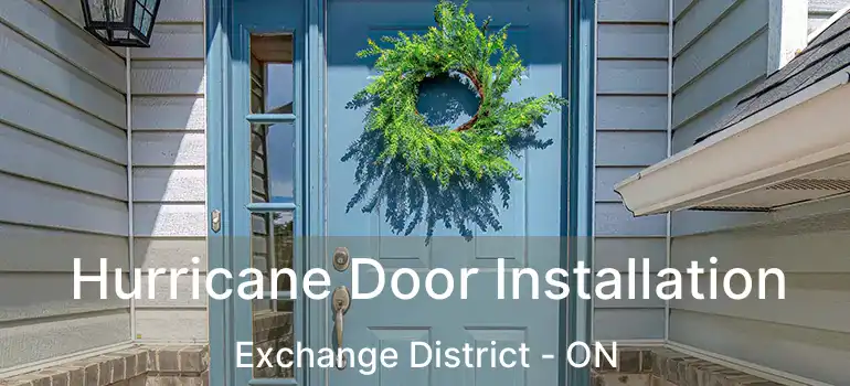  Hurricane Door Installation Exchange District - ON
