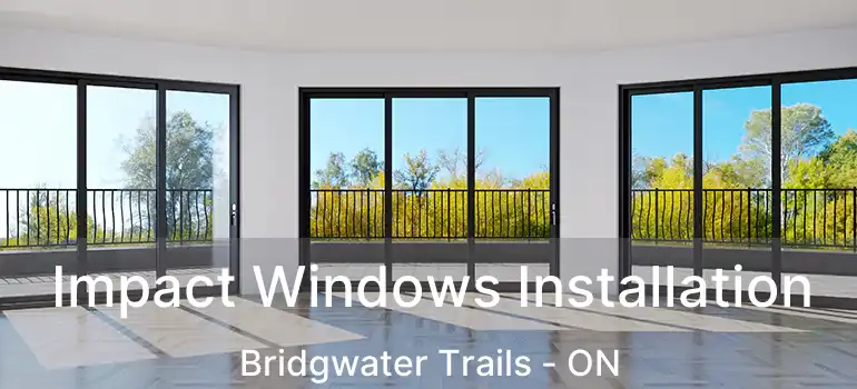 Impact Windows Installation Bridgwater Trails - ON
