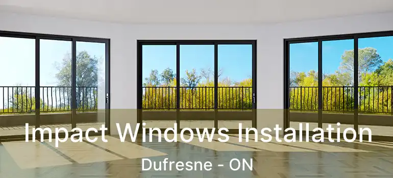  Impact Windows Installation Dufresne - ON