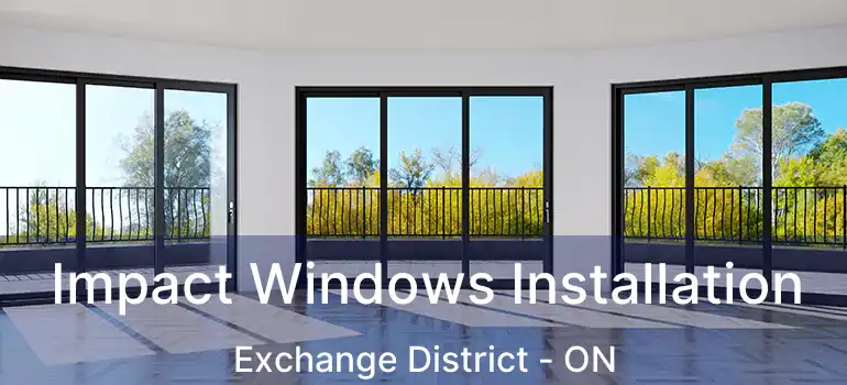  Impact Windows Installation Exchange District - ON