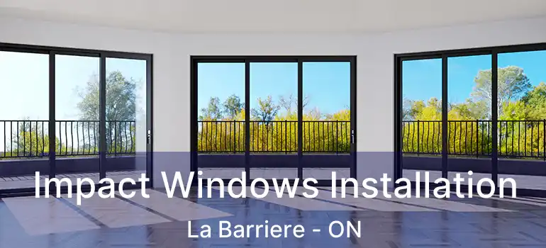  Impact Windows Installation La Barriere - ON