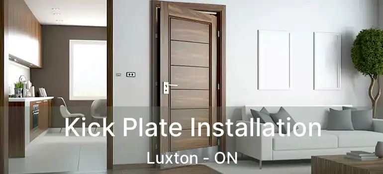 Kick Plate Installation Luxton - ON