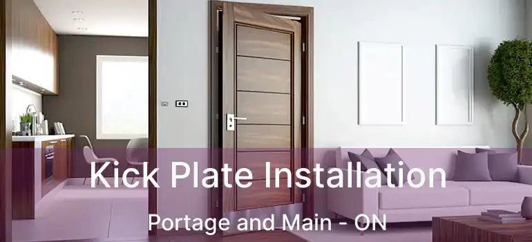  Kick Plate Installation Portage and Main - ON
