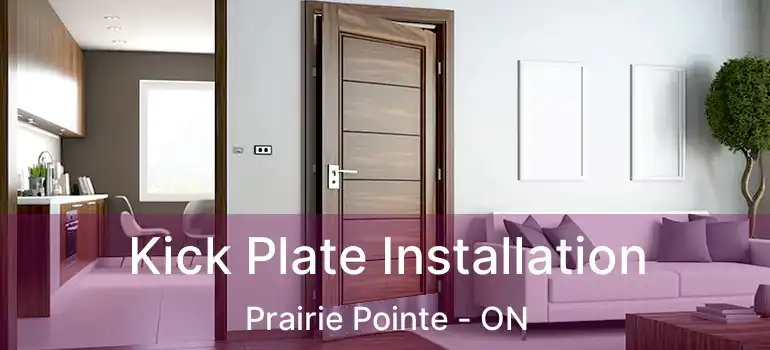  Kick Plate Installation Prairie Pointe - ON