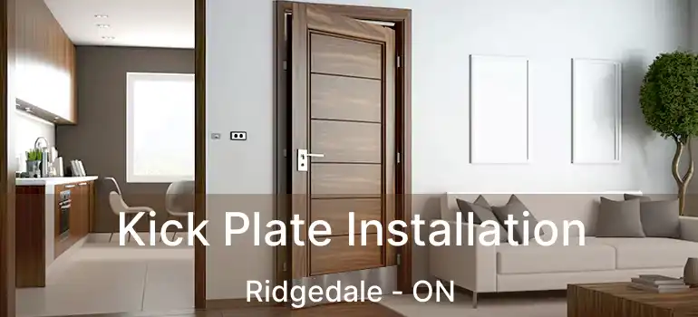  Kick Plate Installation Ridgedale - ON