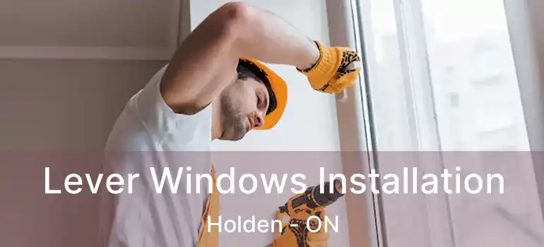  Lever Windows Installation Holden - ON