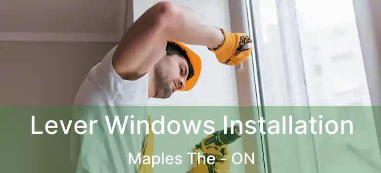  Lever Windows Installation Maples The - ON