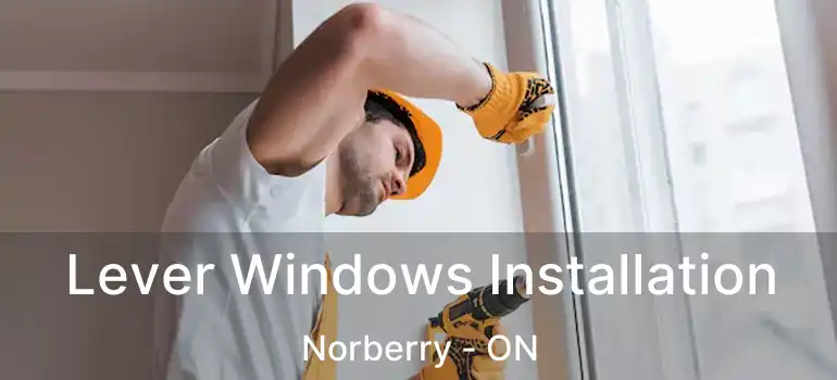  Lever Windows Installation Norberry - ON