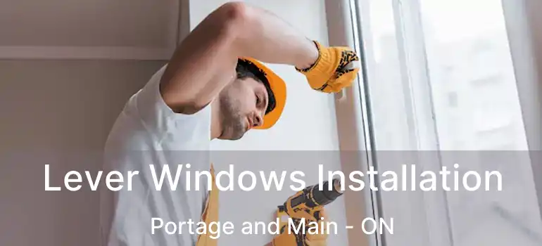  Lever Windows Installation Portage and Main - ON