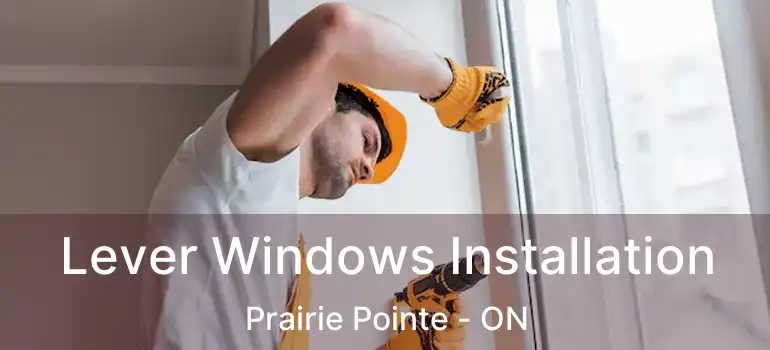  Lever Windows Installation Prairie Pointe - ON