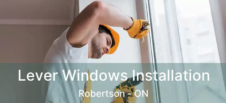  Lever Windows Installation Robertson - ON