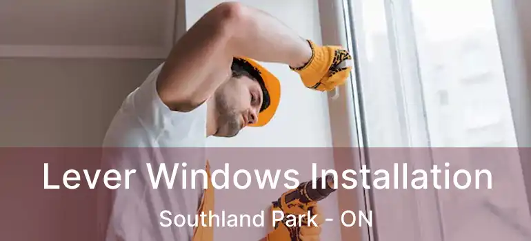  Lever Windows Installation Southland Park - ON