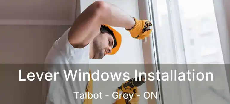  Lever Windows Installation Talbot - Grey - ON