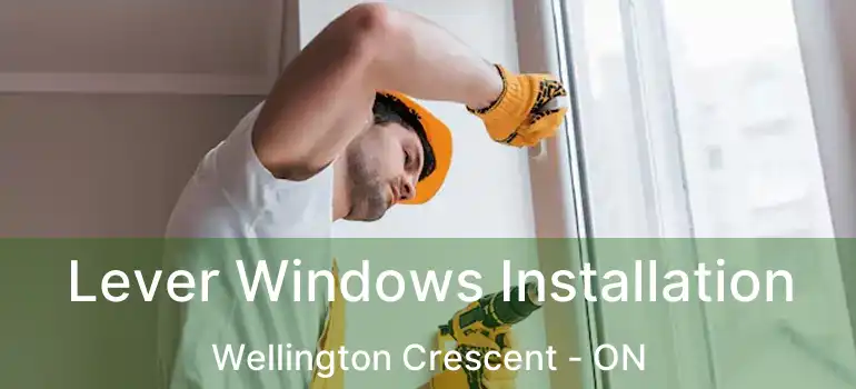  Lever Windows Installation Wellington Crescent - ON