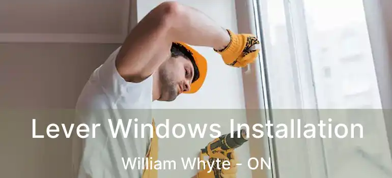  Lever Windows Installation William Whyte - ON