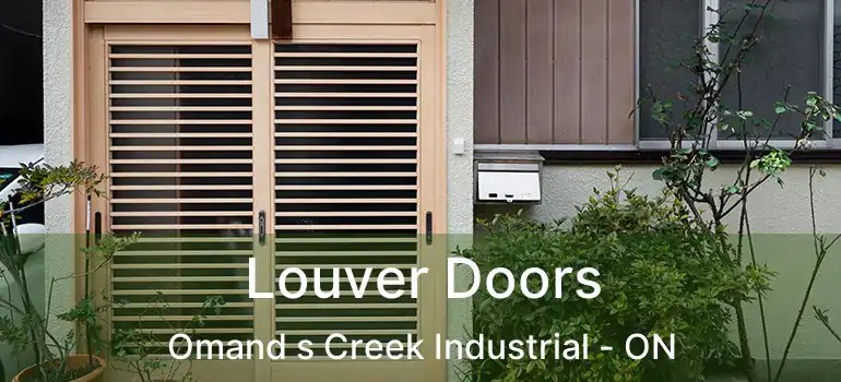  Louver Doors Omand s Creek Industrial - ON
